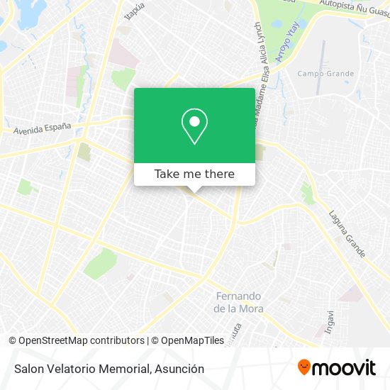 Mapa de Salon Velatorio Memorial