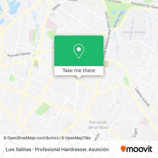 Luis Salinas - Profesional Hairdresser map