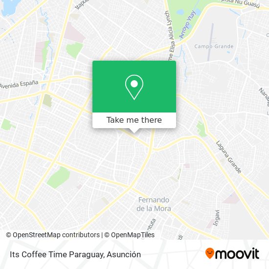 Its Coffee Time Paraguay map