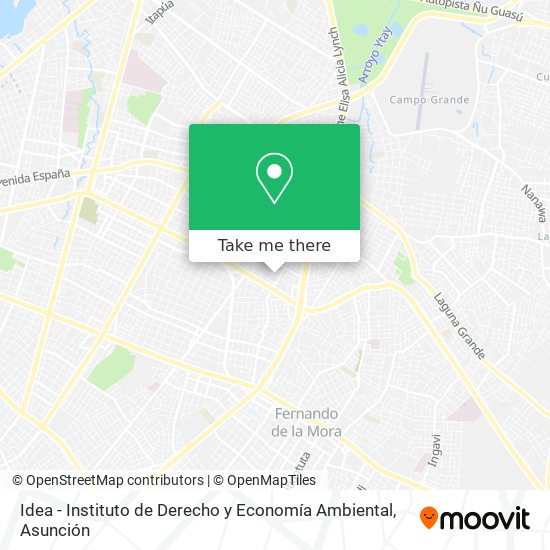 Idea - Instituto de Derecho y Economía Ambiental map