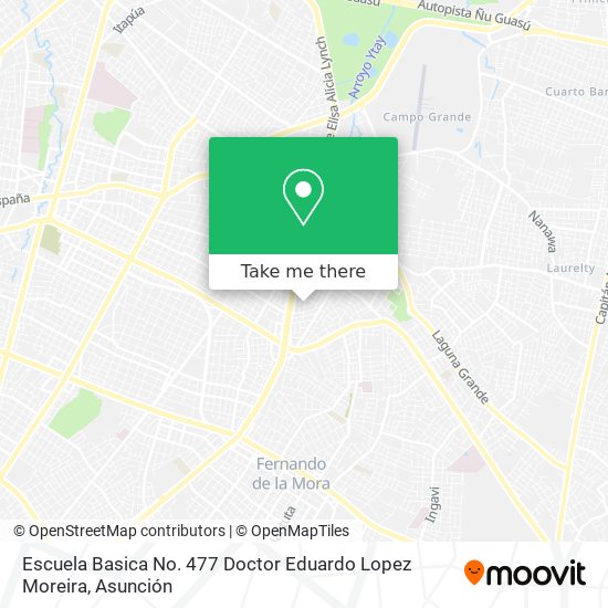 Escuela Basica No. 477 Doctor Eduardo Lopez Moreira map
