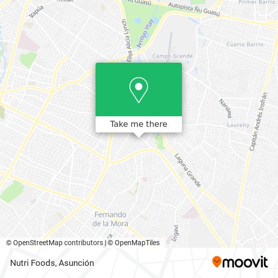 Mapa de Nutri Foods