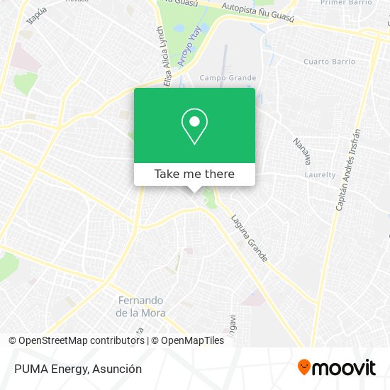 Mapa de PUMA Energy
