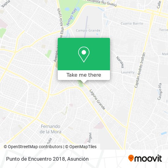 Punto de Encuentro 2018 map