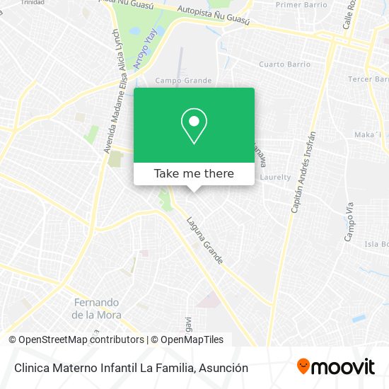 Clinica Materno Infantil La Familia map