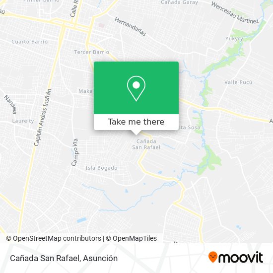 Mapa de Cañada San Rafael