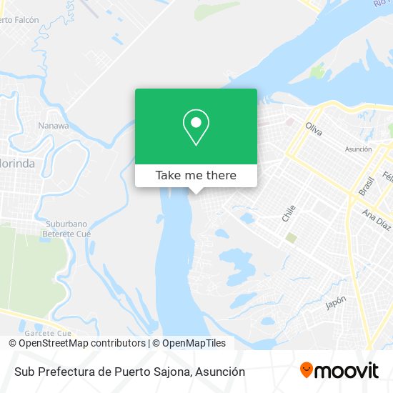 Sub Prefectura de Puerto Sajona map