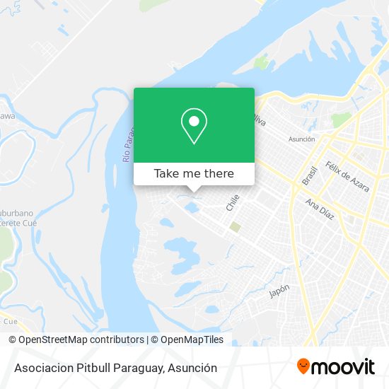 Asociacion Pitbull Paraguay map