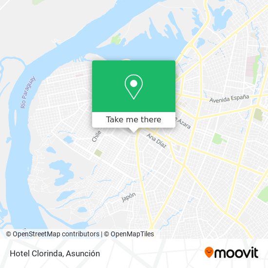 Hotel Clorinda map