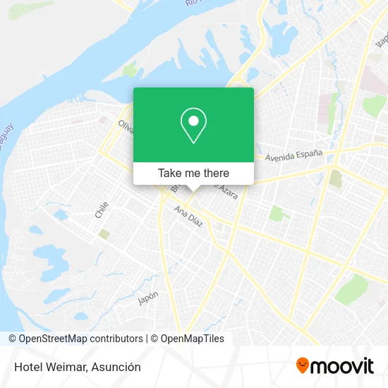 Hotel Weimar map