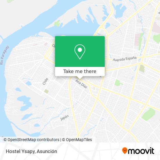 Hostel Ysapy map