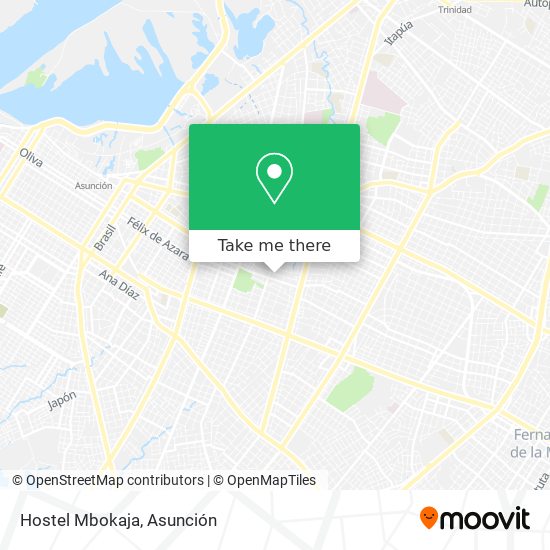 Hostel Mbokaja map