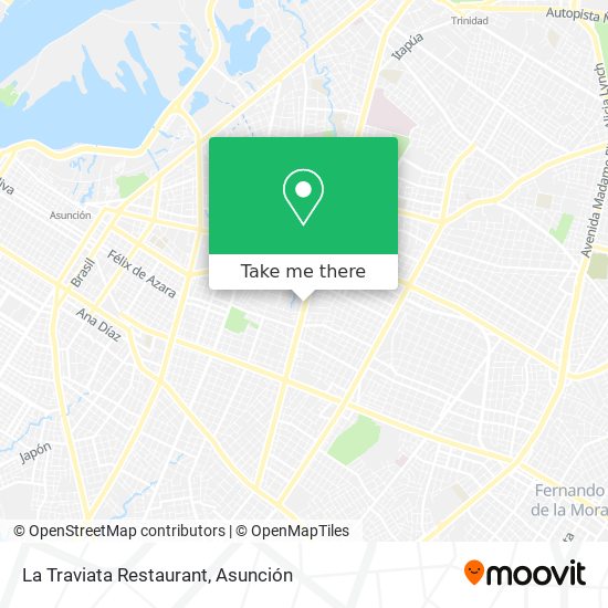 Mapa de La Traviata Restaurant