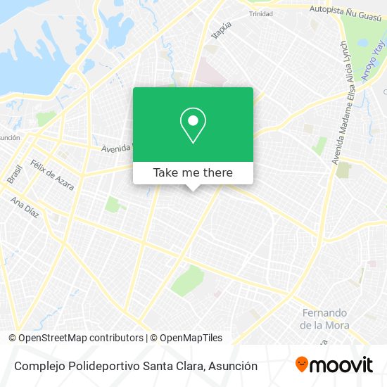 Complejo Polideportivo Santa Clara map