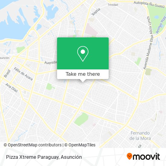 Pizza Xtreme Paraguay map