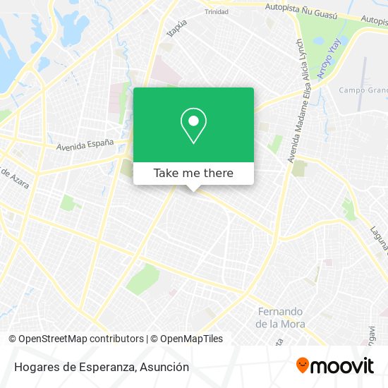 Mapa de Hogares de Esperanza
