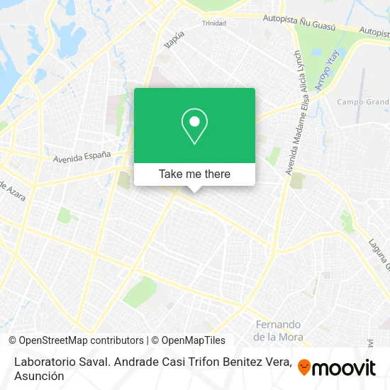 Laboratorio Saval. Andrade Casi Trifon Benitez Vera map