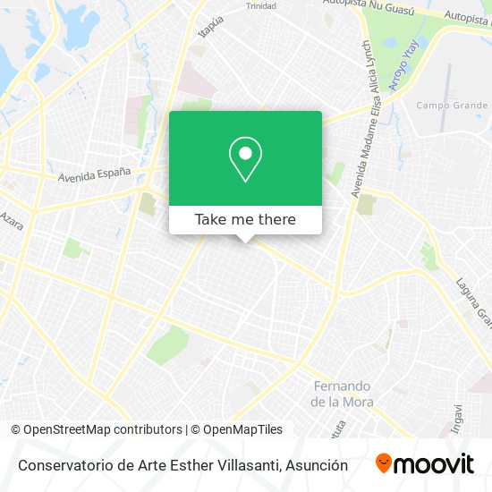 Mapa de Conservatorio de Arte Esther Villasanti