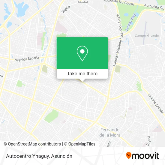 Autocentro Yhaguy map