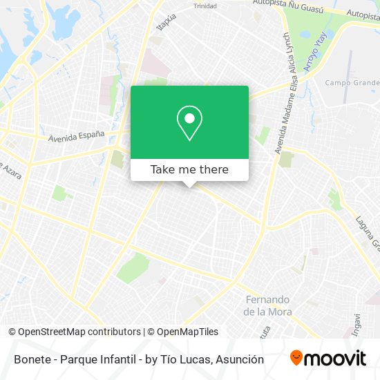 Bonete - Parque Infantil - by Tío Lucas map