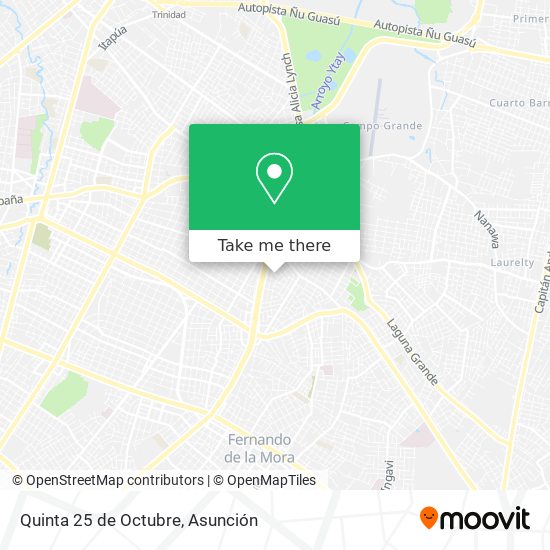 Quinta 25 de Octubre map