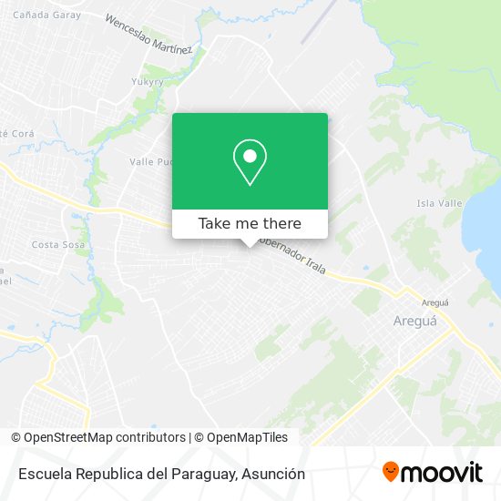 Escuela Republica del Paraguay map