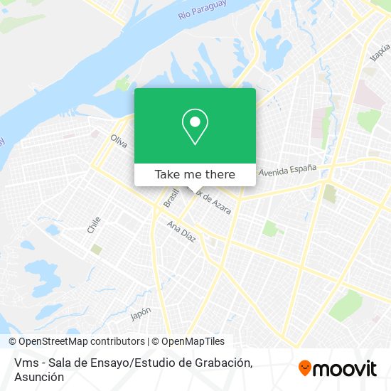 Vms - Sala de Ensayo / Estudio de Grabación map