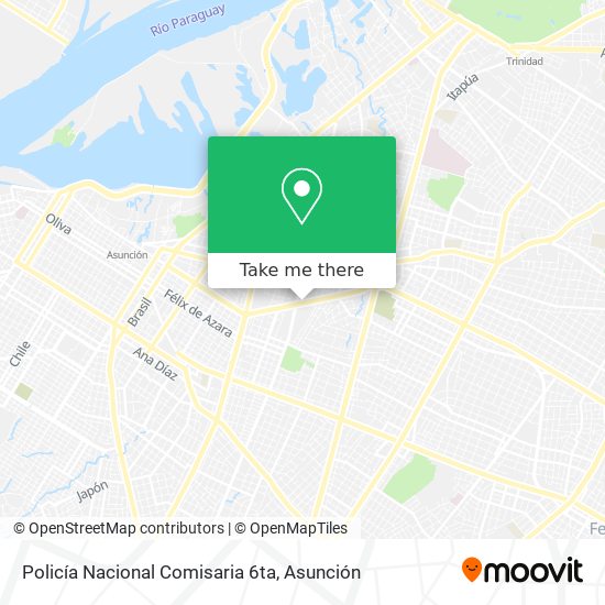 Mapa de Policía Nacional Comisaria 6ta