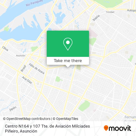 Centro N164 y 107 Tte. de Aviación Milciades Piñeiro map