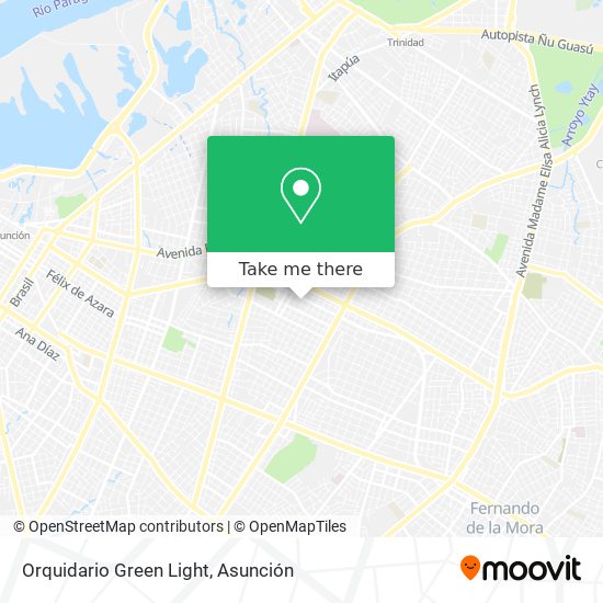 Mapa de Orquidario Green Light