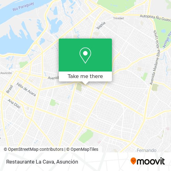 Mapa de Restaurante La Cava