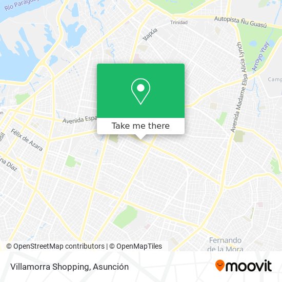 Villamorra Shopping map