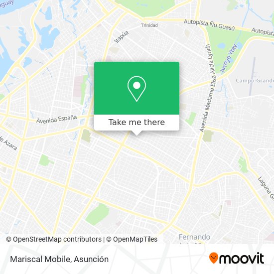 Mapa de Mariscal Mobile
