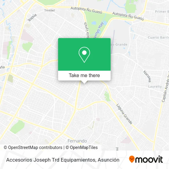 Mapa de Accesorios Joseph Trd Equipamientos