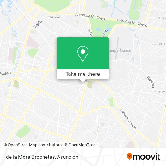 de la Mora Brochetas map