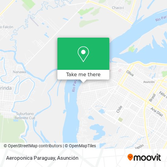 Mapa de Aeroponica Paraguay