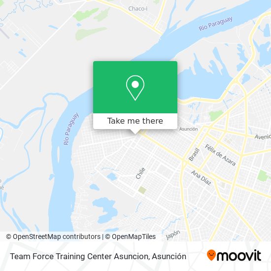 Team Force Training Center Asuncion map