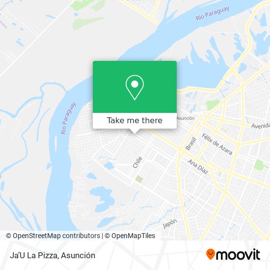 Ja’U La Pizza map