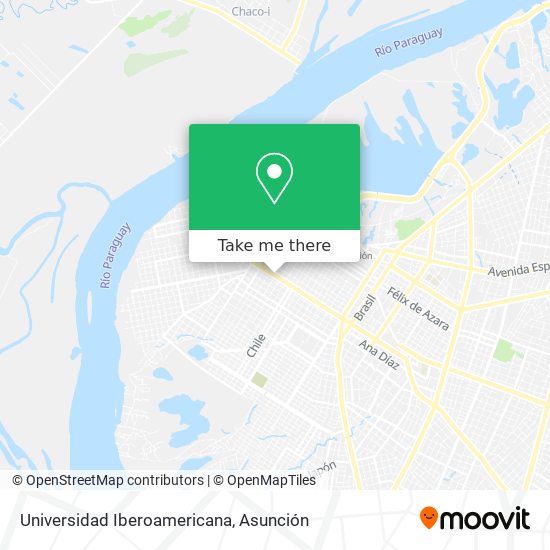 Mapa de Universidad Iberoamericana