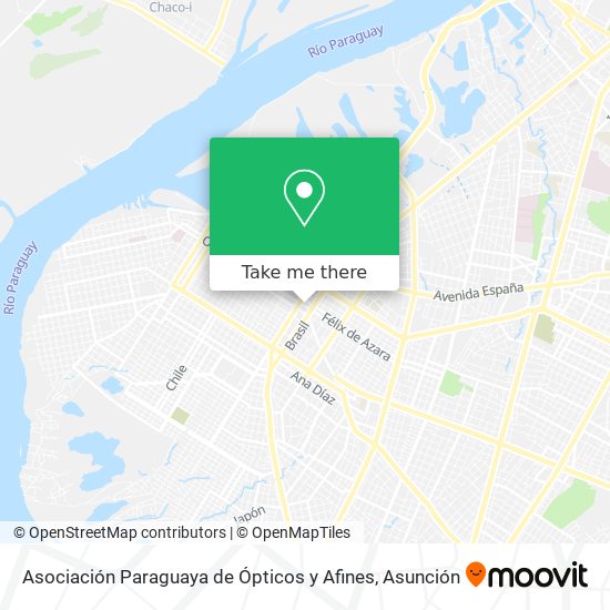 Asociación Paraguaya de Ópticos y Afines map