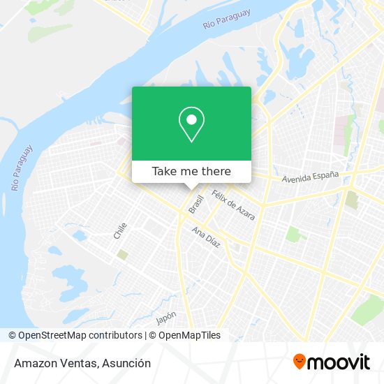 Amazon Ventas map