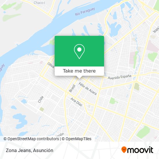 Zona Jeans map