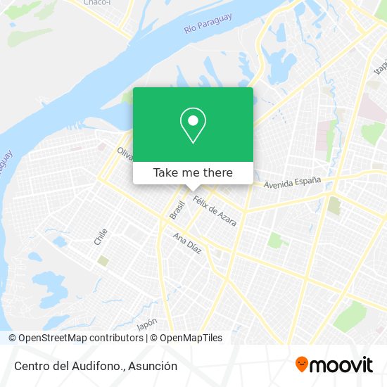 Mapa de Centro del Audifono.