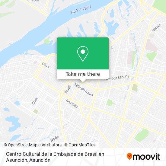 Mapa de Centro Cultural de la Embajada de Brasil en Asunción