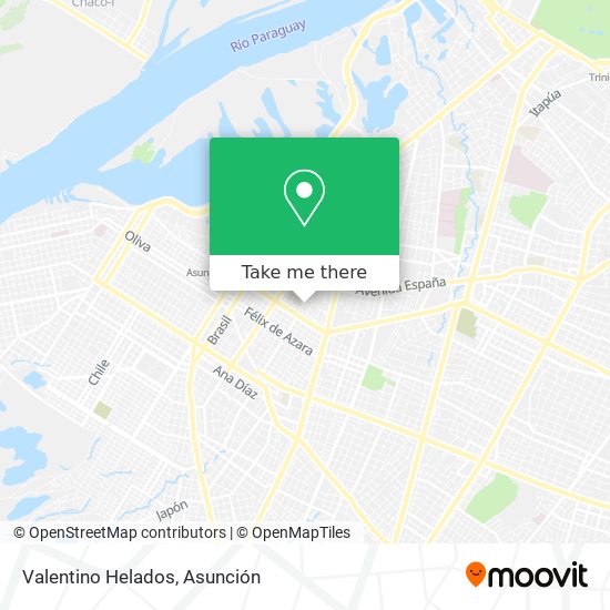 Valentino Helados map