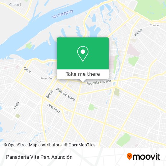 Mapa de Panadería Vita Pan