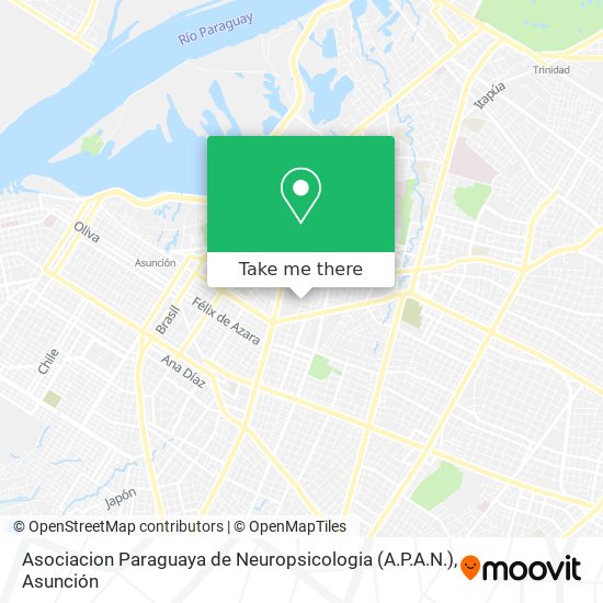 Asociacion Paraguaya de Neuropsicologia (A.P.A.N.) map
