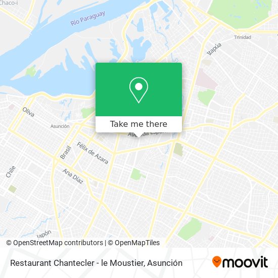 Mapa de Restaurant Chantecler - le Moustier
