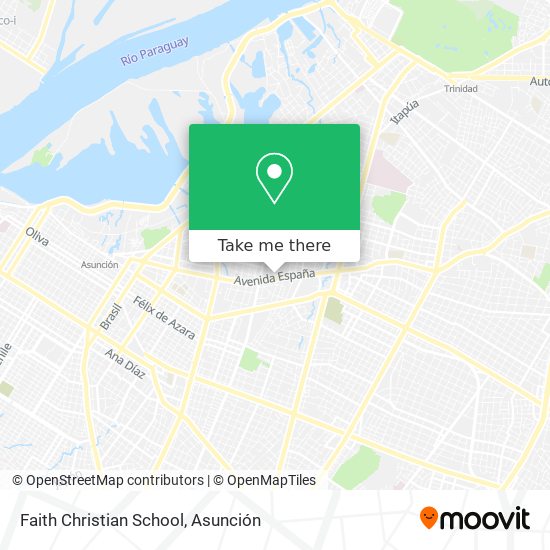 Faith Christian School map