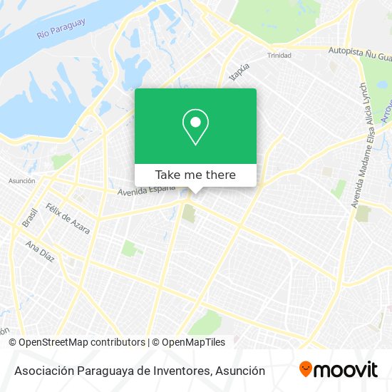 Mapa de Asociación Paraguaya de Inventores